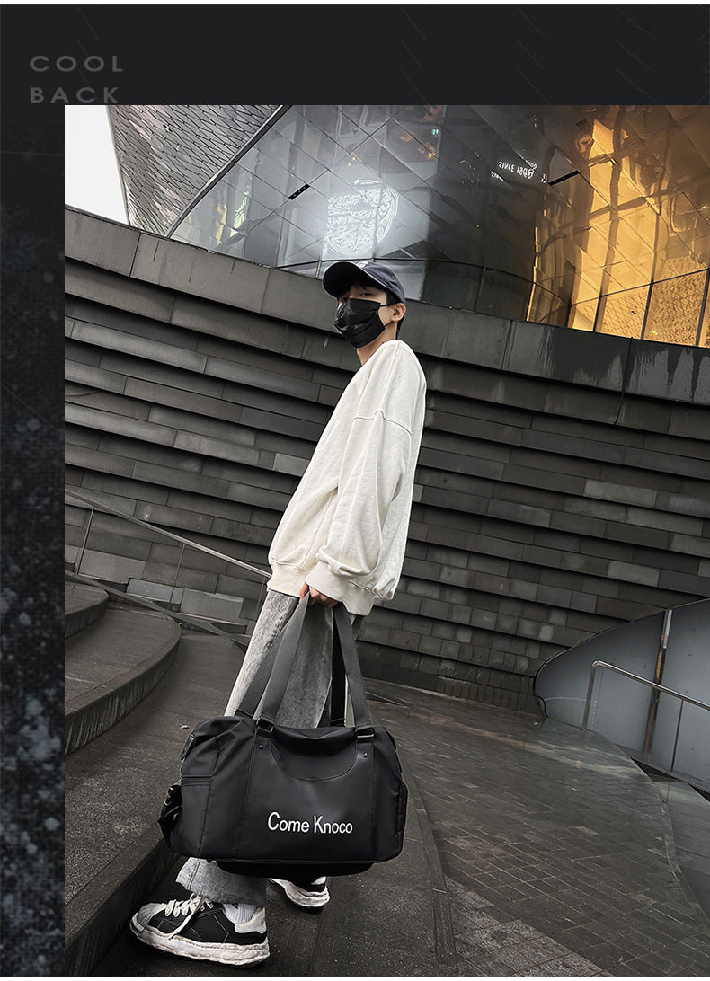 Gym Bag Men's And Women's Fashion Street Fashion Portable Shoulder Bag