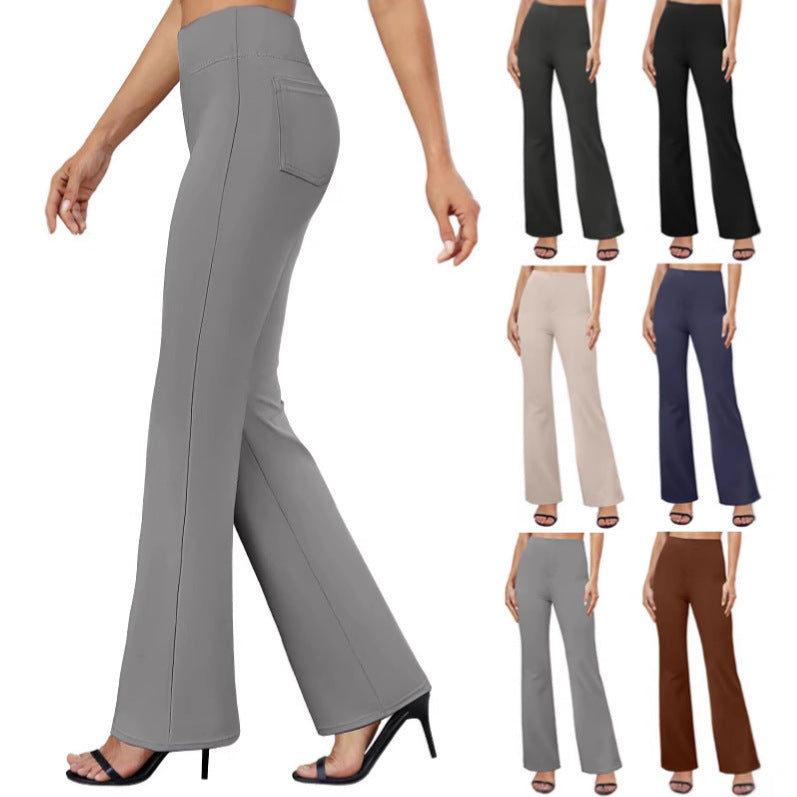 High-waisted Butt-lifting Wide-leg Sweatpants