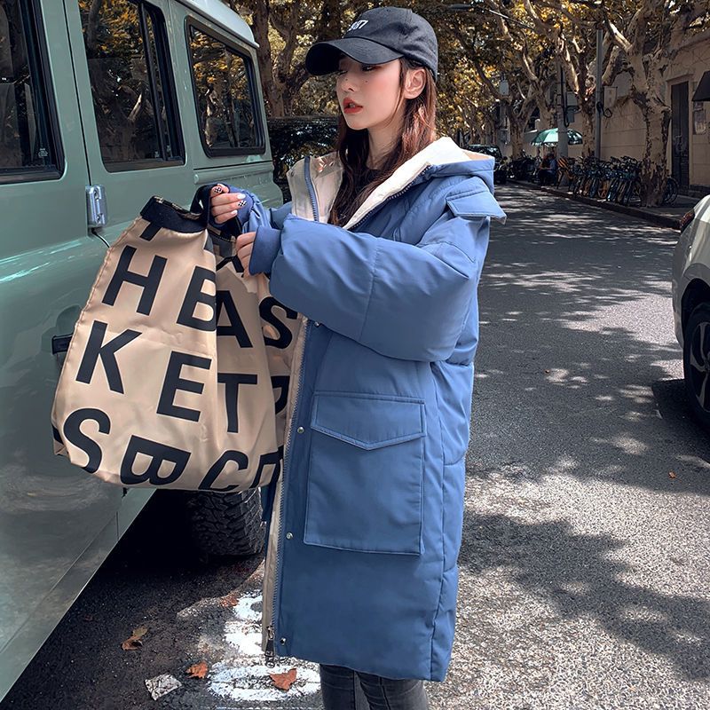 Plus-Size Womens Hooded Padded Workwear Cotton Jacket For Warmth