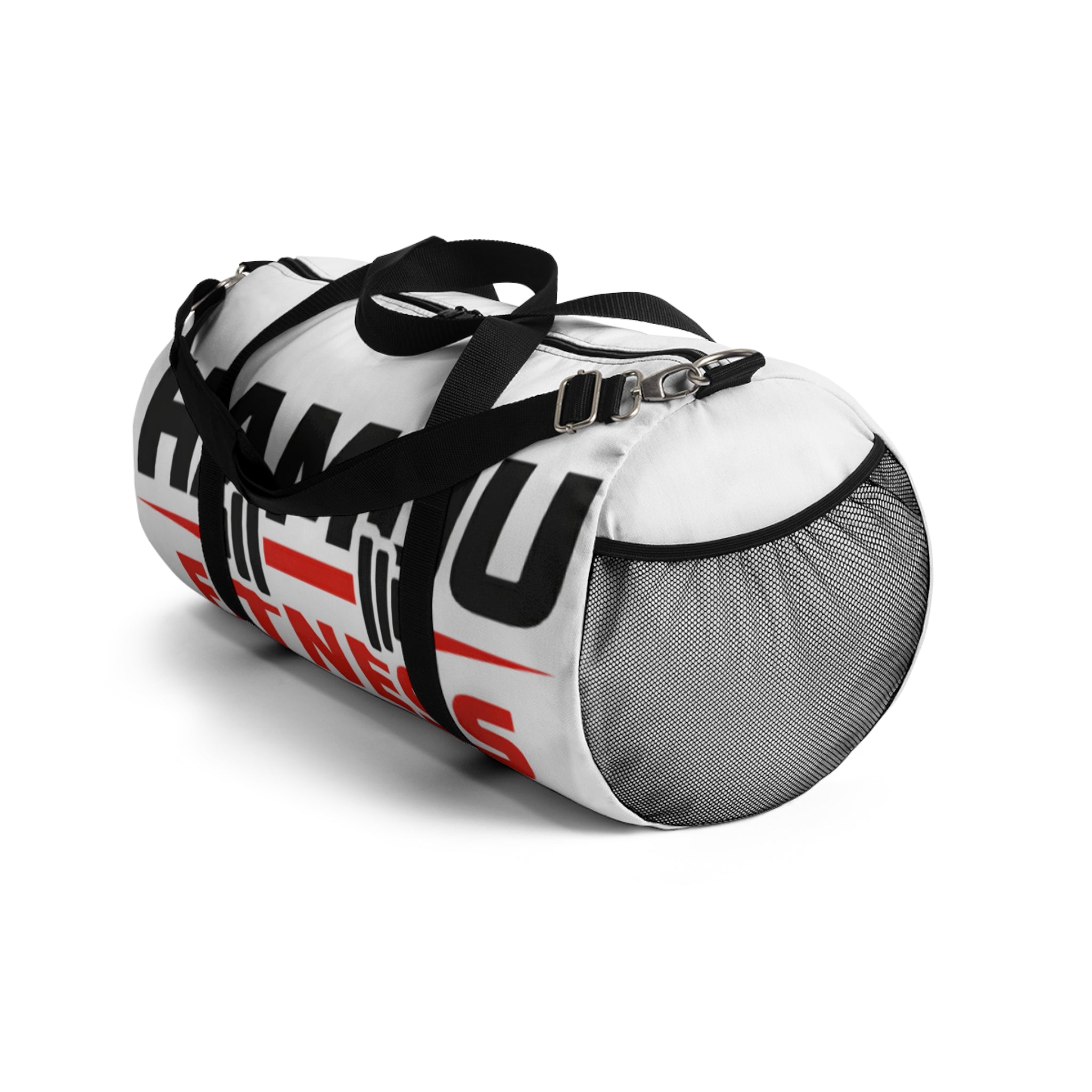 Hamou Gray Block Duffel Bag