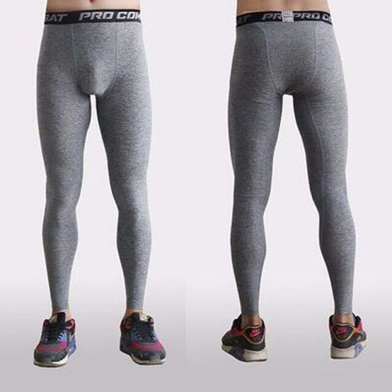 Men's Pants Male Tights Leggings For Running Gym Sport  Workout White Black Trousers