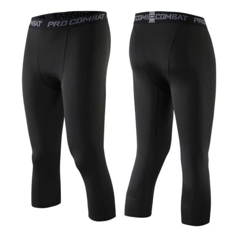 Men's Pants Male Tights Leggings For Running Gym Sport  Workout White Black Trousers