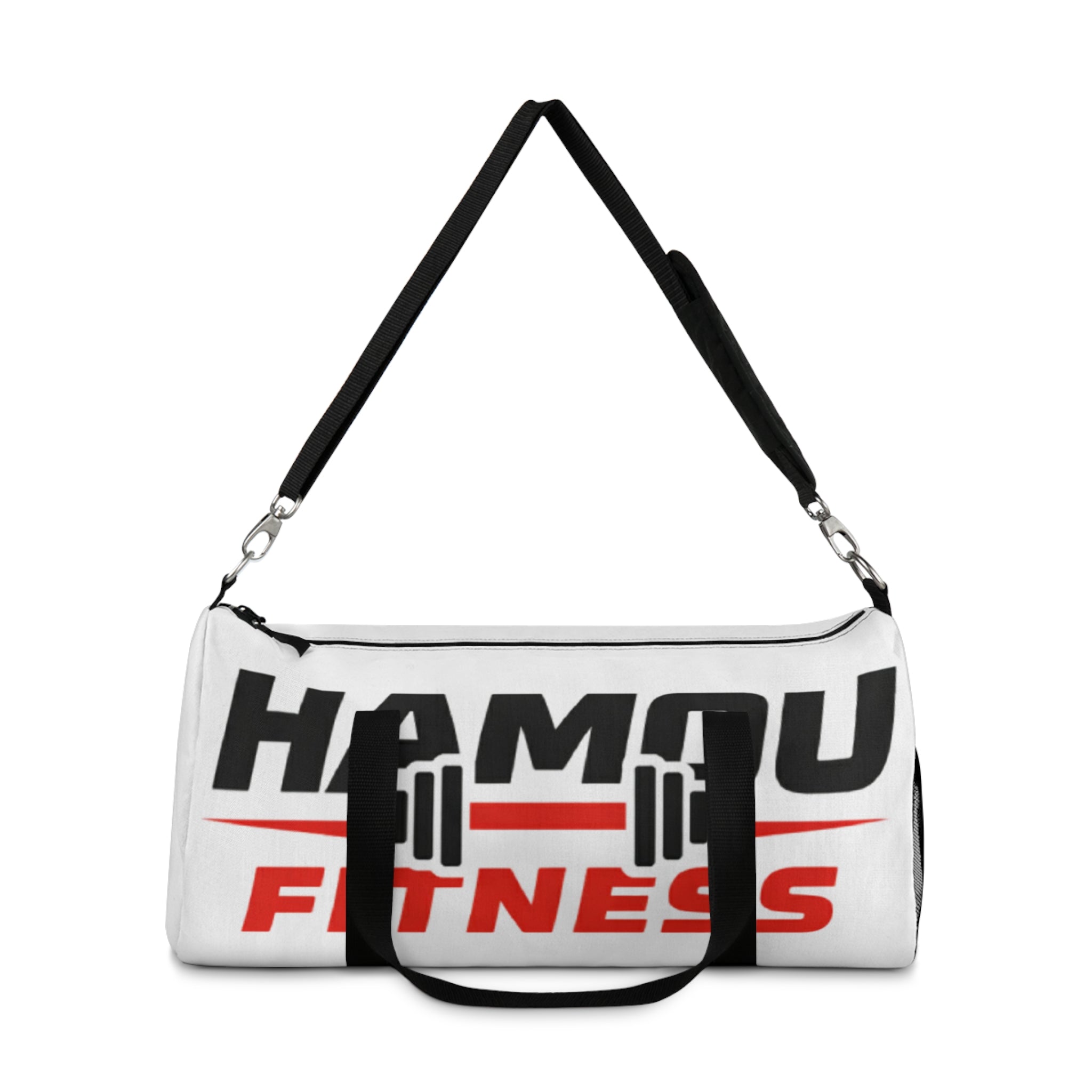 Hamou Gray Block Duffel Bag