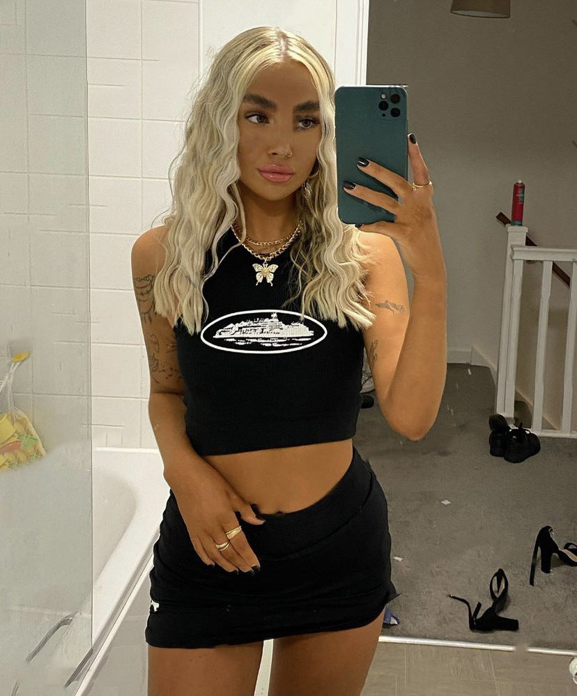 Black Women's Sleeveless Tank Top