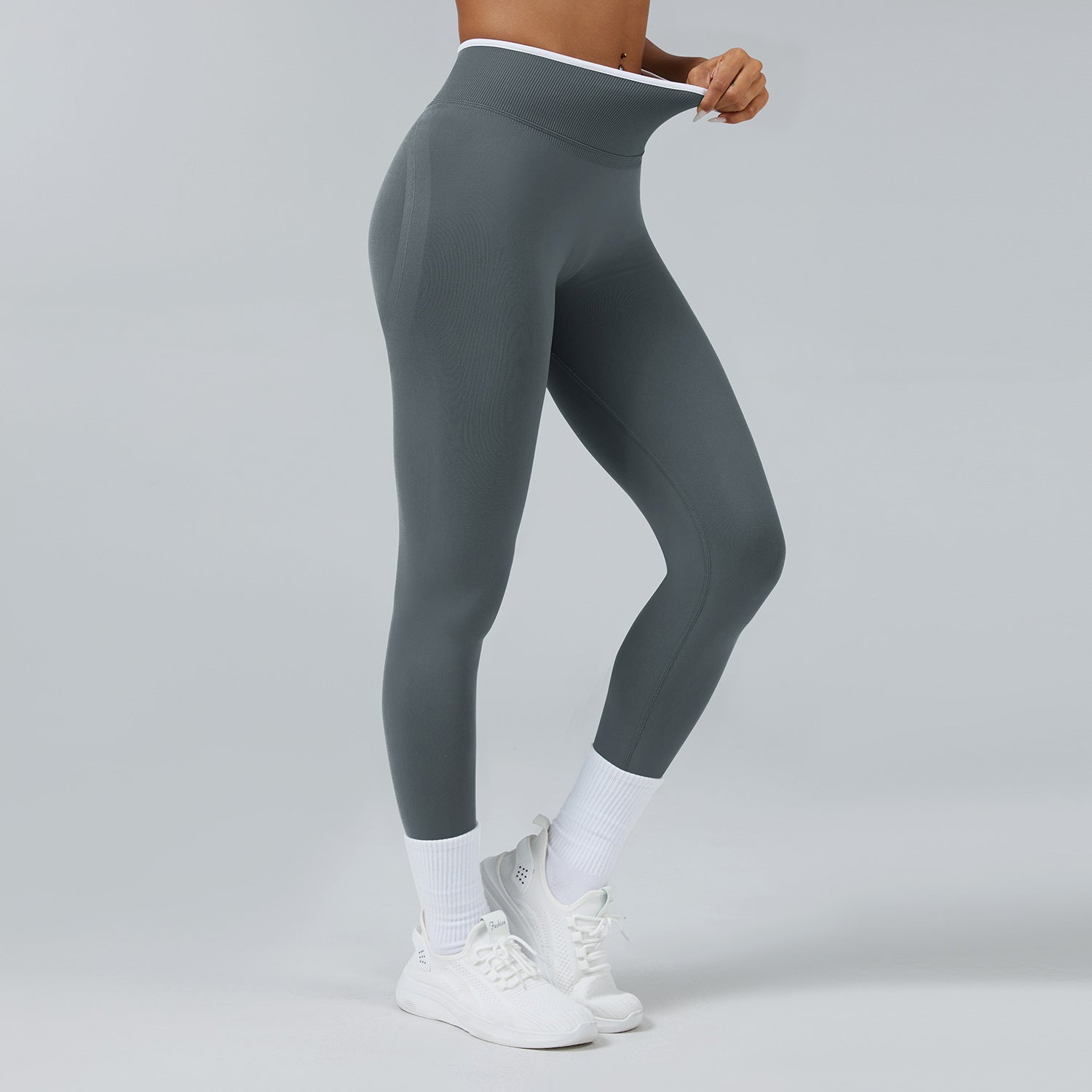 Seamless Knitted Tight High Waist Quick-drying Sports Yoga Pants