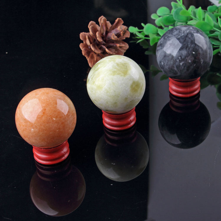 White Marble Topaz Fitness Handball