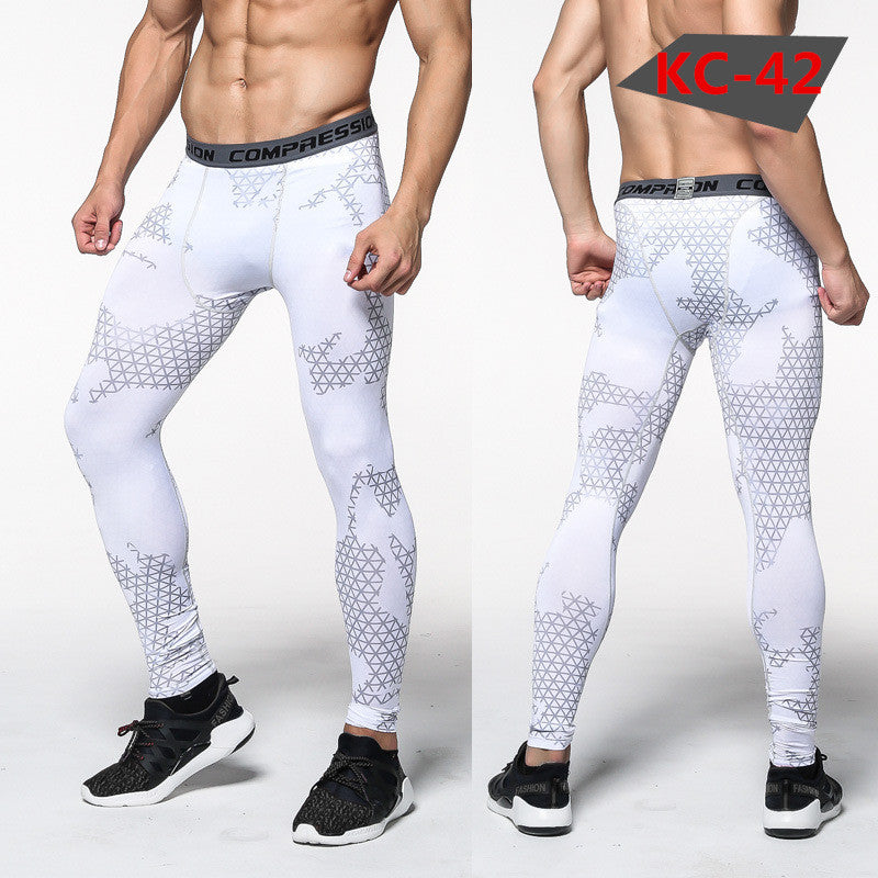 Spot Camouflage, Body-building Pants, Male, Fast Dry Pants, Running Riding Pants