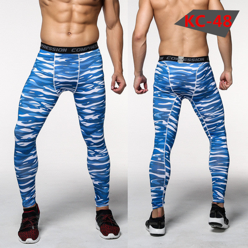 Spot Camouflage, Body-building Pants, Male, Fast Dry Pants, Running Riding Pants