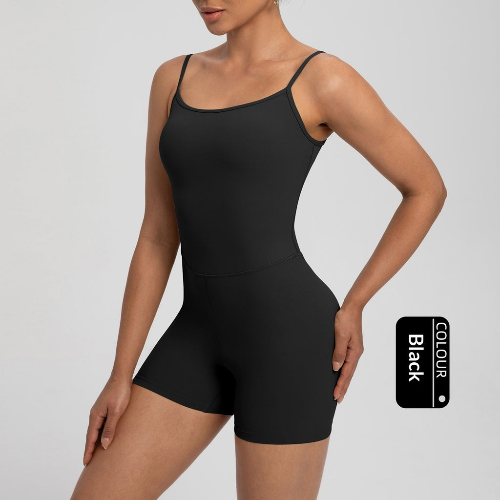 Women's Athletic Jumpsuit NlLlT Strap Nude-Look