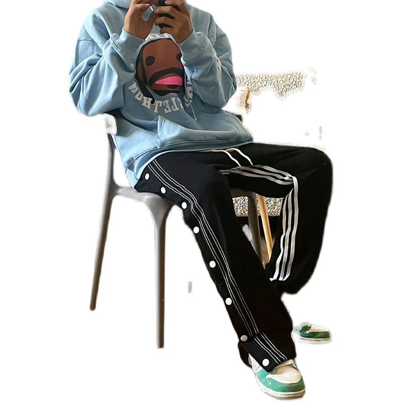 Striped Sport Breasted Pants High Street