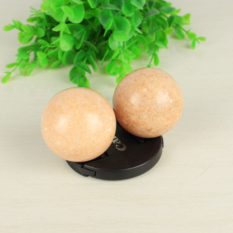 White Marble Topaz Fitness Handball