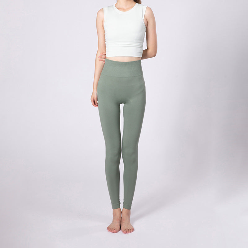 High-waisted Tummy-control Butt-lifting Yoga Pants In Solid Colors