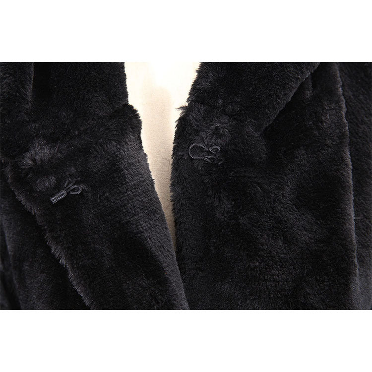 Thickened Long Faux Fur Parka-style Coat