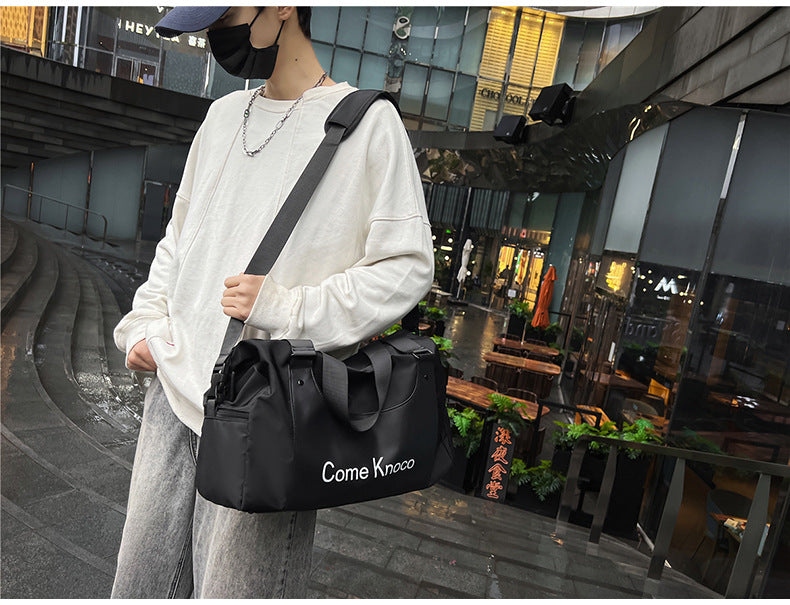 Gym Bag Men's And Women's Fashion Street Fashion Portable Shoulder Bag
