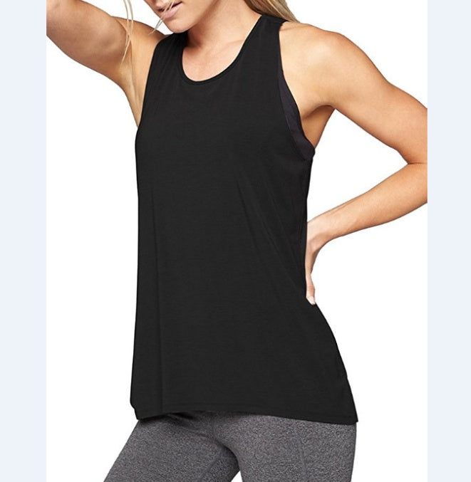Yoga Shirt Active-Tank-Top Sports-Vest Racerback Gym Fitness Workout Women's Sleeveless
