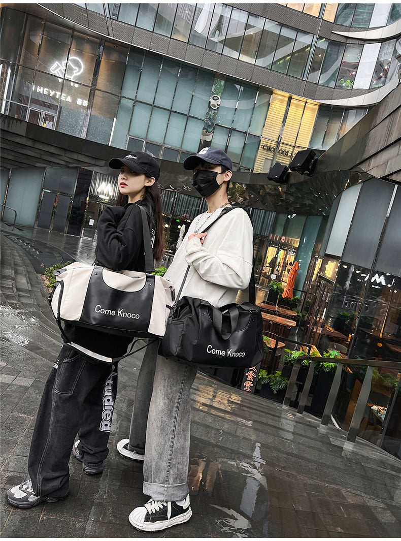 Gym Bag Men's And Women's Fashion Street Fashion Portable Shoulder Bag
