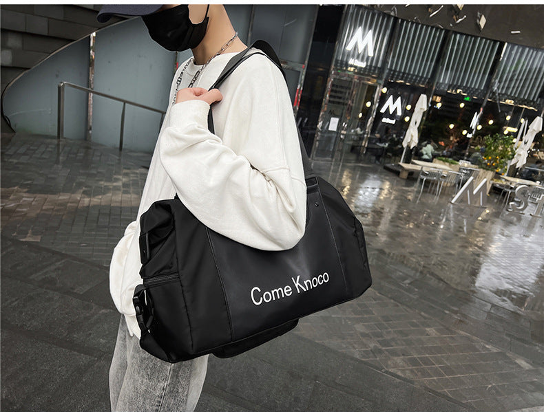 Gym Bag Men's And Women's Fashion Street Fashion Portable Shoulder Bag
