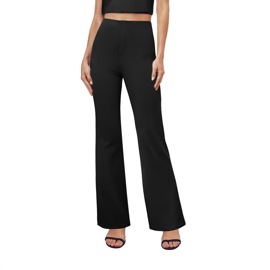 High-waisted Butt-lifting Wide-leg Sweatpants