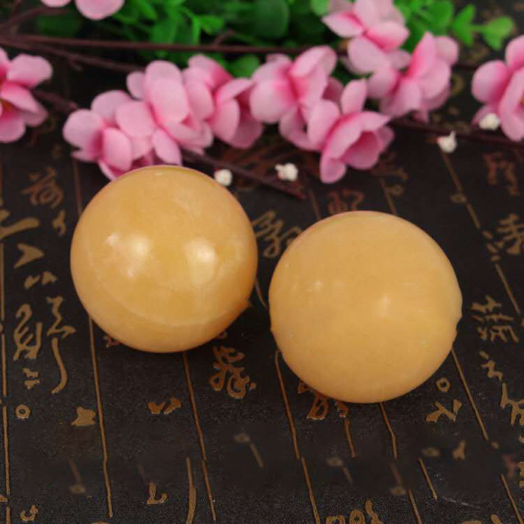 White Marble Topaz Fitness Handball