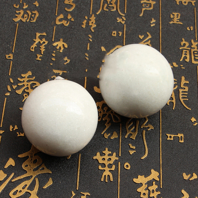 White Marble Topaz Fitness Handball