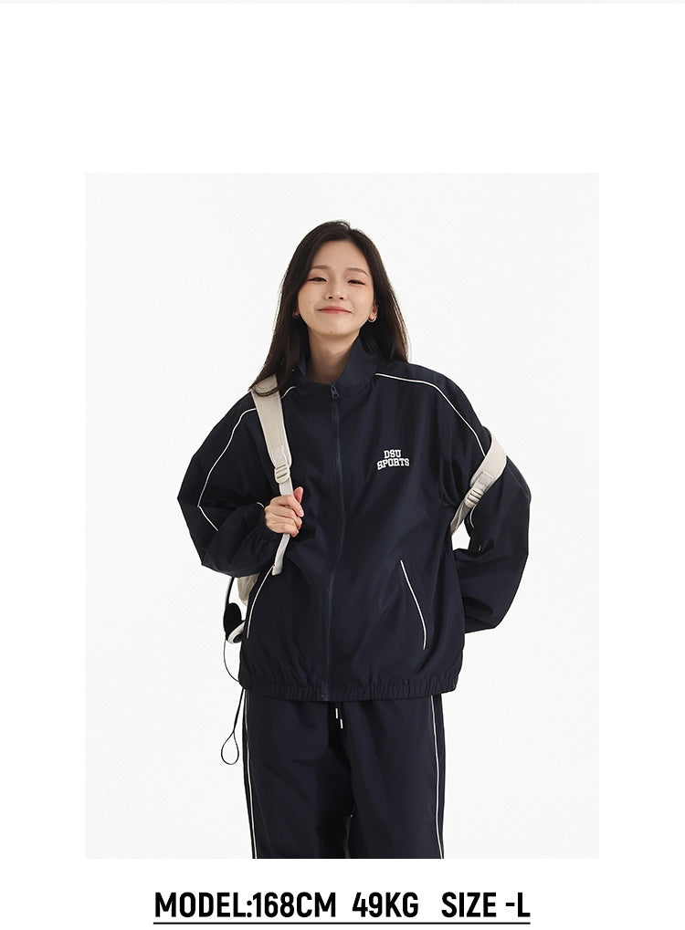 Casual Pants, Sport Woven Jacket, Embroidered Top