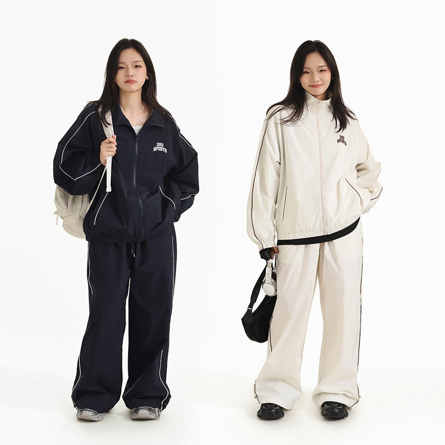 Casual Pants, Sport Woven Jacket, Embroidered Top