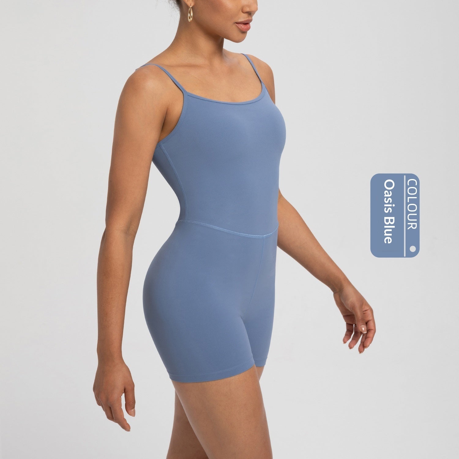 Women's Athletic Jumpsuit NlLlT Strap Nude-Look