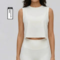 Sleeveless Womens Cropped Loose-fitting Yoga Toplightweight Breathable And Casual