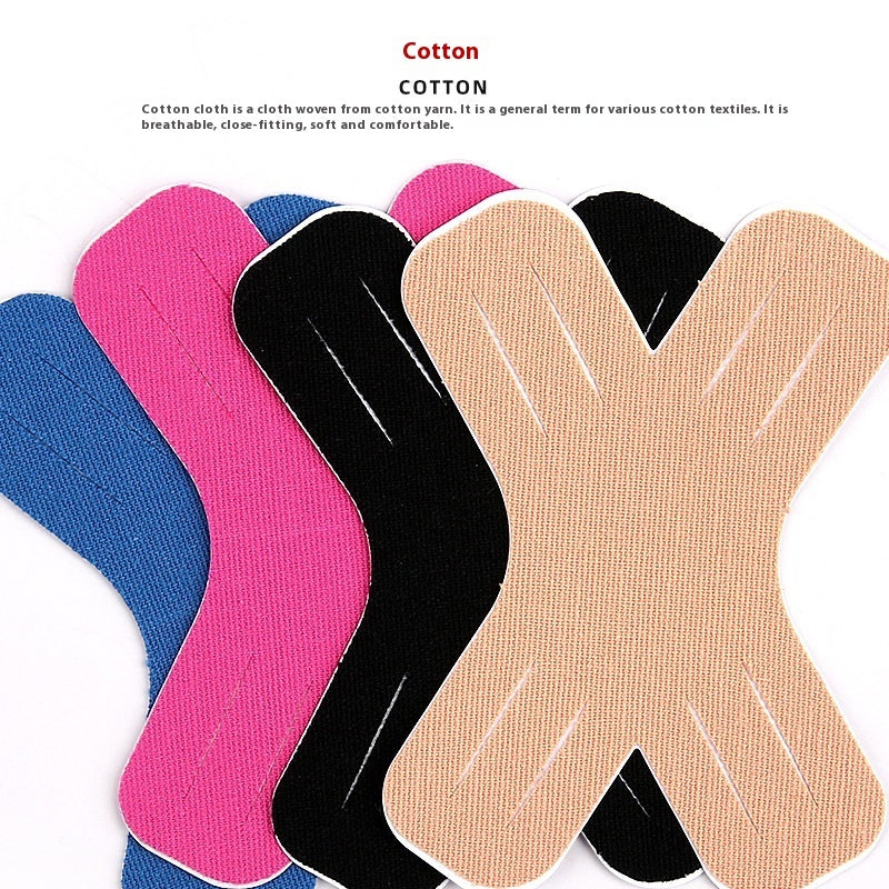 Pre-cut X-shaped Basketball Fitness Thigh Shoulder Knee Sports Support Muscle Bandage