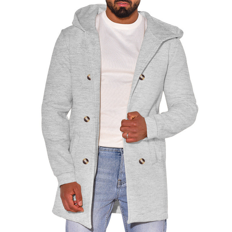 Versatile Wool Coat Mens Trench Coat