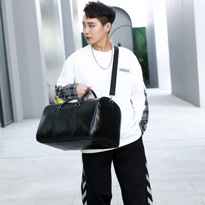 Retro Business Trip Large Capacity Short Distance Men Sports Gym Bag