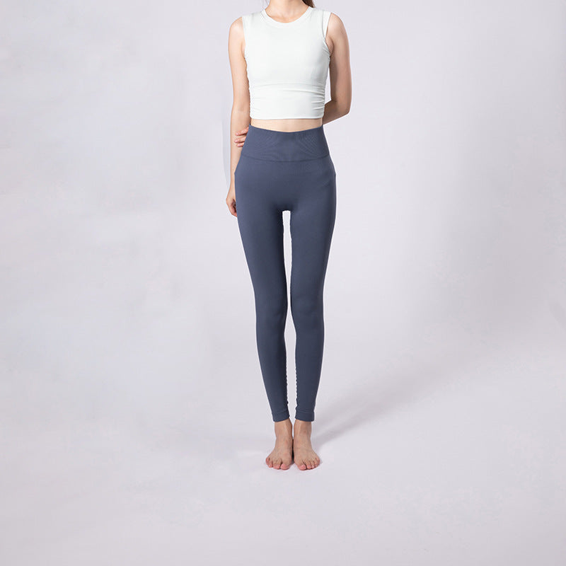 High-waisted Tummy-control Butt-lifting Yoga Pants In Solid Colors