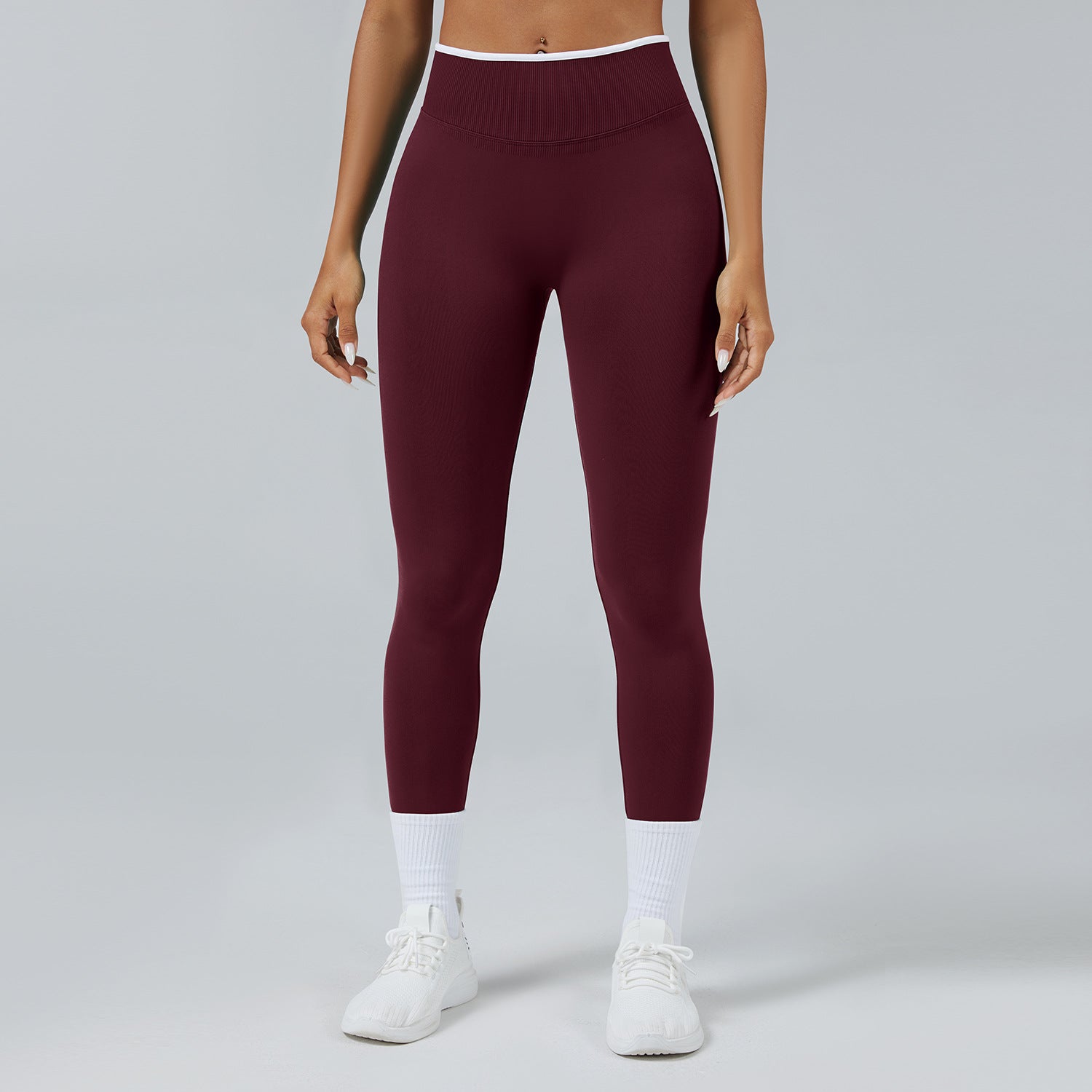 Seamless Knitted Tight High Waist Quick-drying Sports Yoga Pants